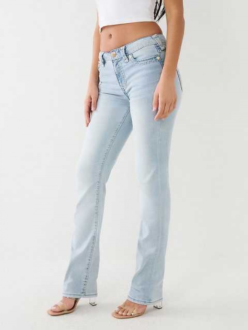 Jeans Straight True Religion Billie Mid Rise Mujer Azules | Colombia-UAKIEBZ06