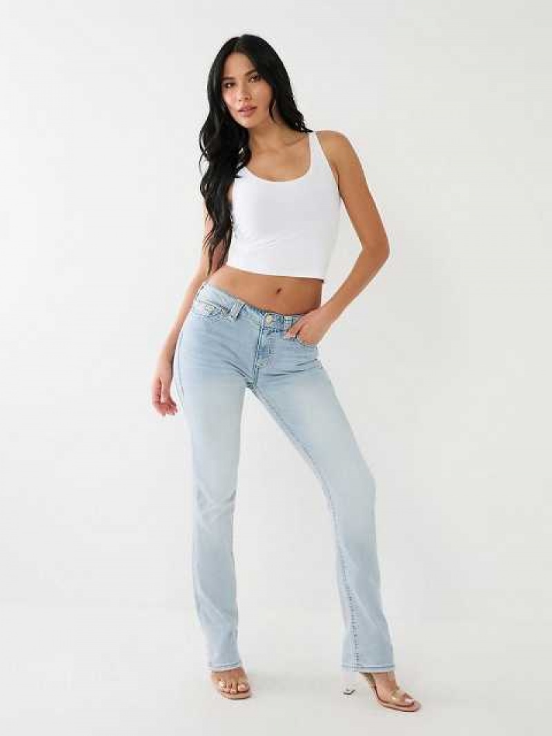 Jeans Straight True Religion Billie Mid Rise Mujer Azules | Colombia-UAKIEBZ06