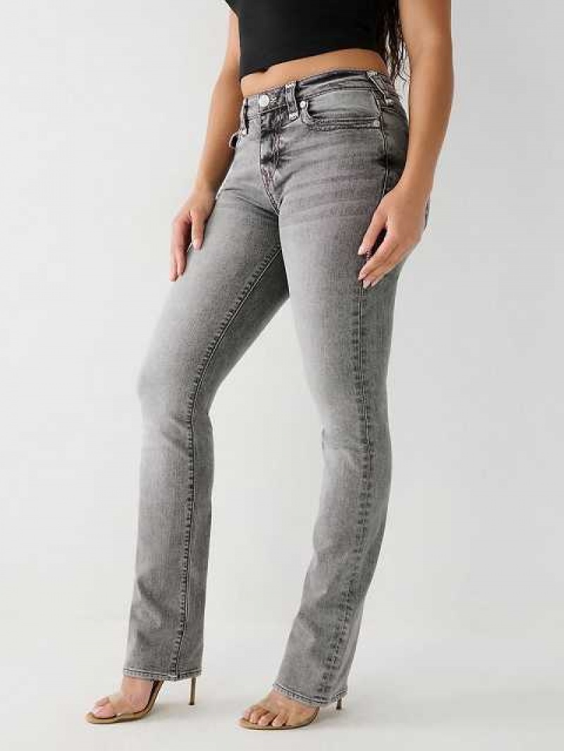 Jeans Straight True Religion Billie Mujer Gris Oscuro | Colombia-AEQYJHN12