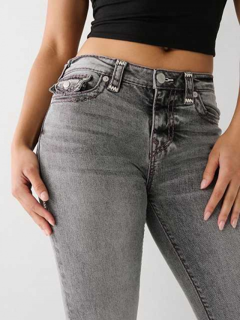 Jeans Straight True Religion Billie Mujer Gris Oscuro | Colombia-AEQYJHN12