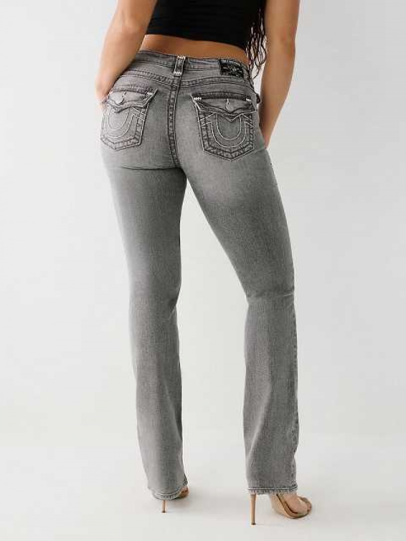 Jeans Straight True Religion Billie Mujer Gris Oscuro | Colombia-AEQYJHN12