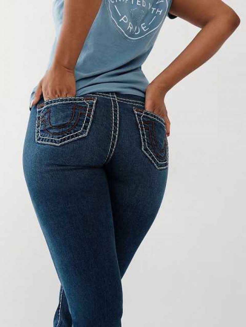 Jeans Straight True Religion Billie Mujer Azules | Colombia-AORFNBQ46