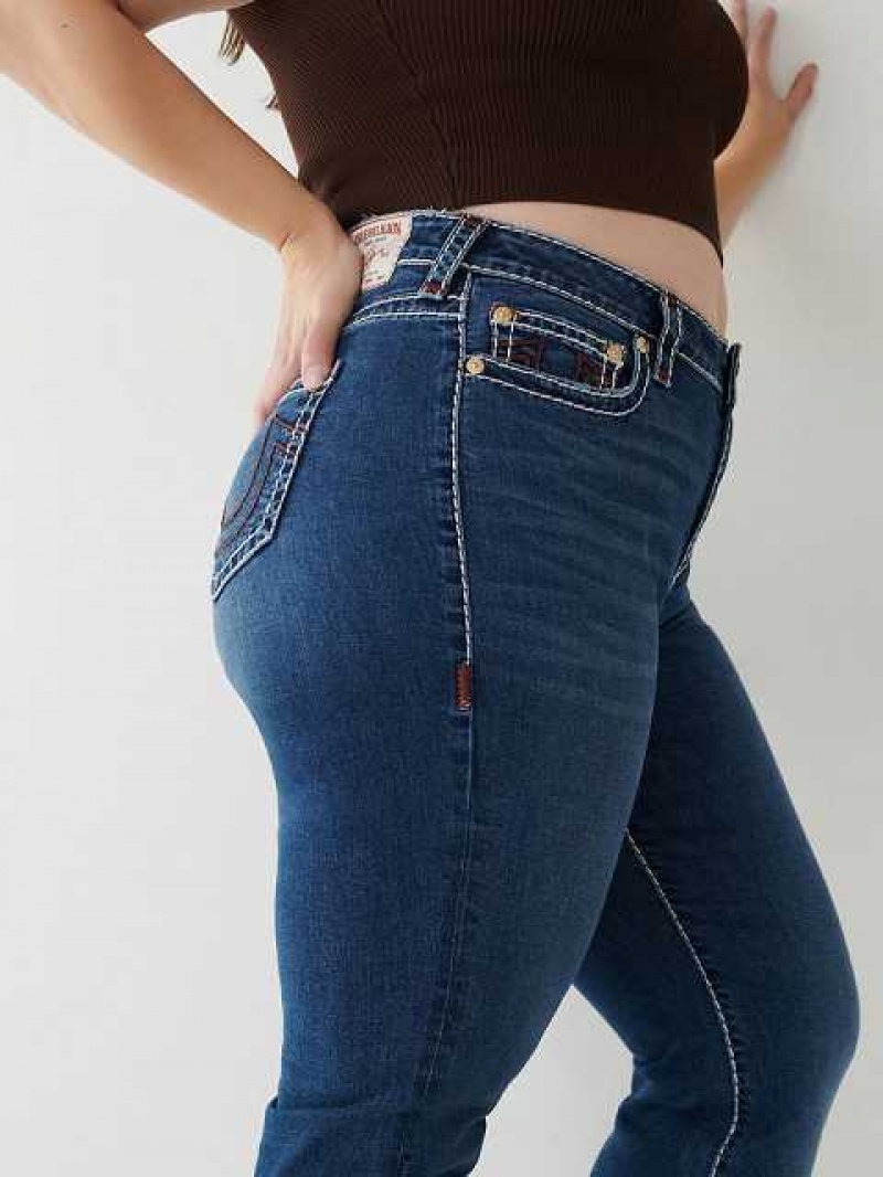 Jeans Straight True Religion Billie Mujer Azules | Colombia-AORFNBQ46