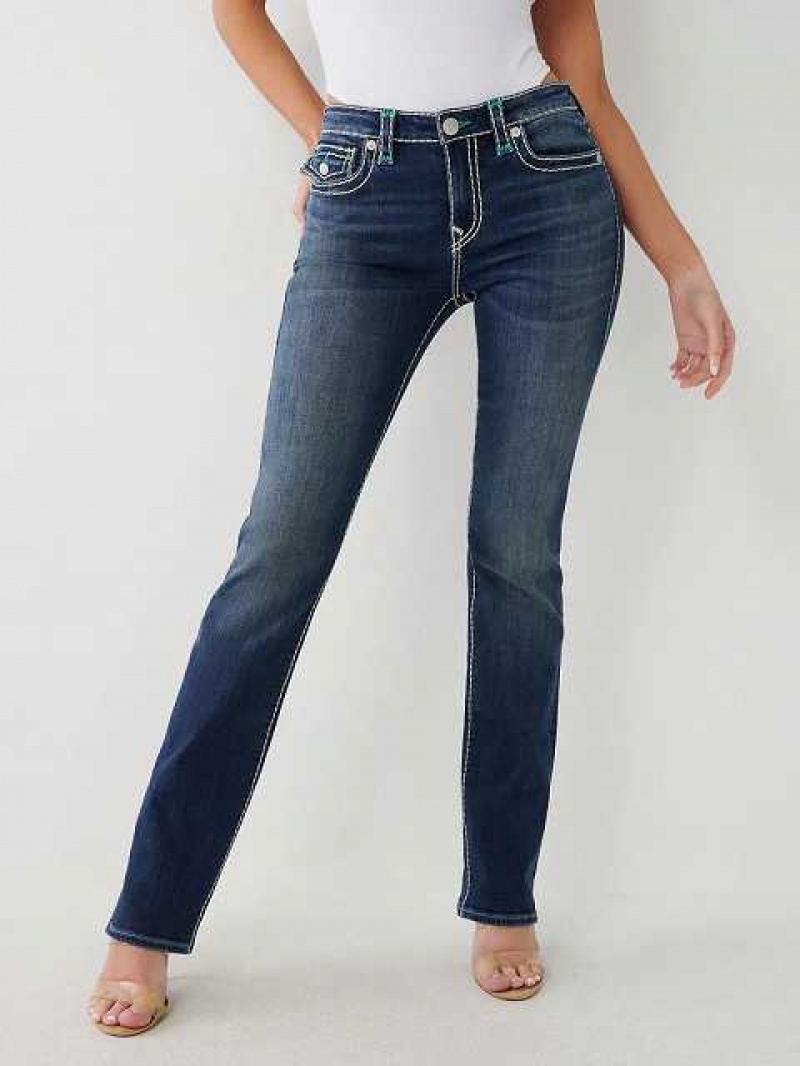 Jeans Straight True Religion Billie Mujer Aizome | Colombia-CHSAMRN10