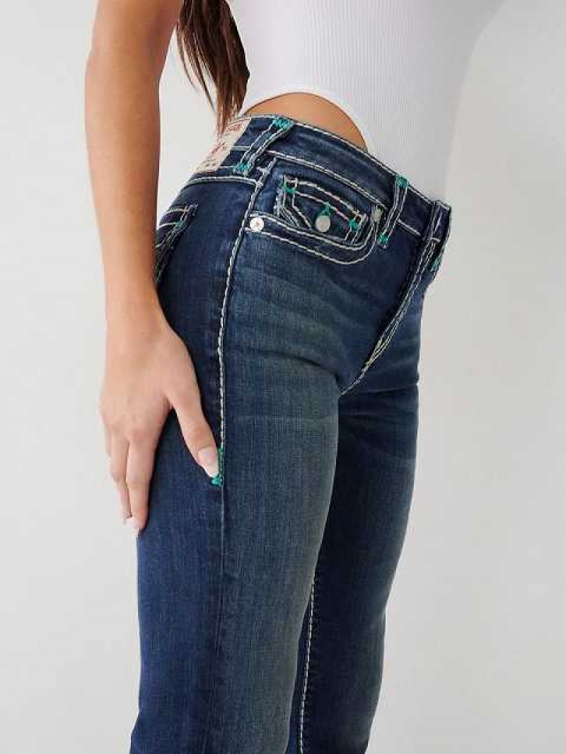 Jeans Straight True Religion Billie Mujer Aizome | Colombia-CHSAMRN10