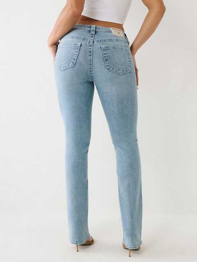 Jeans Straight True Religion Billie Mujer Azules | Colombia-MCBHUNR86