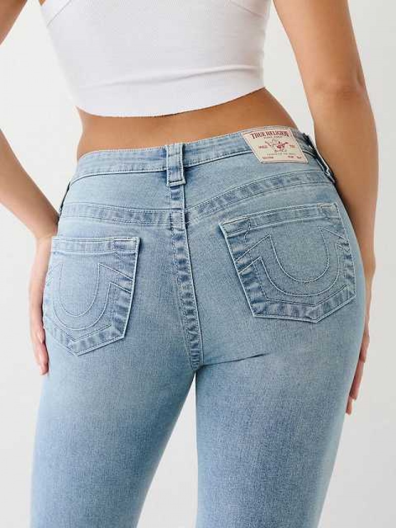 Jeans Straight True Religion Billie Mujer Azules | Colombia-MCBHUNR86