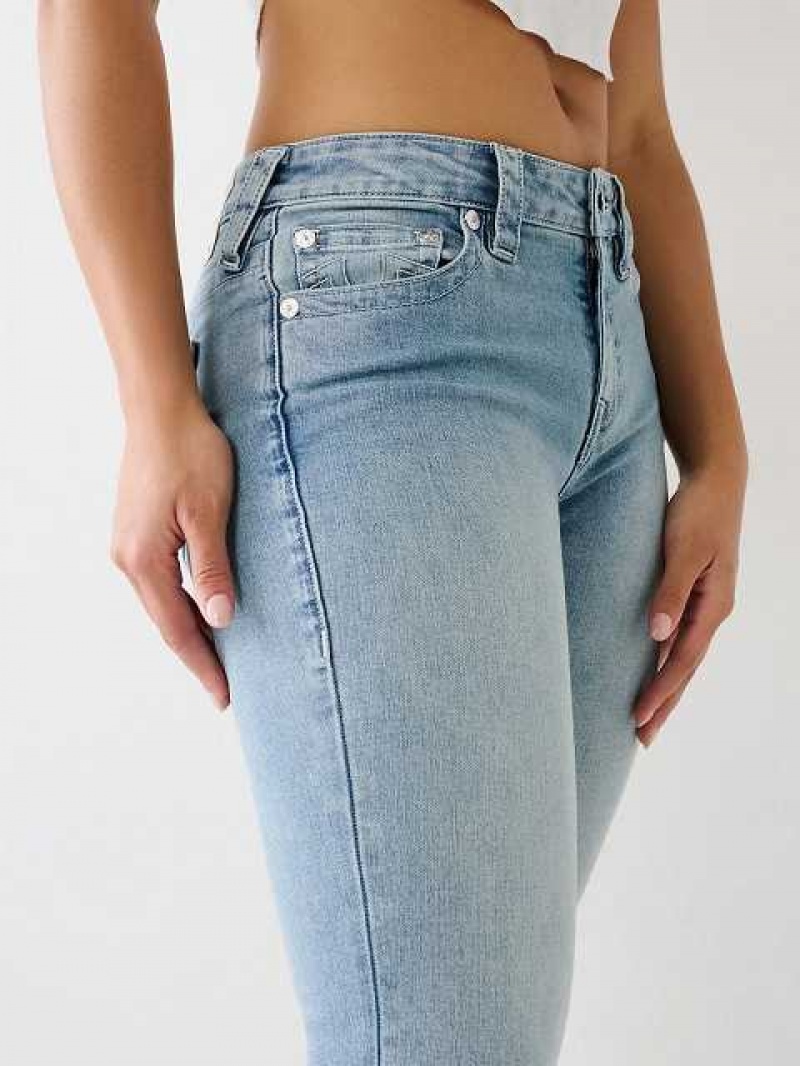 Jeans Straight True Religion Billie Mujer Azules | Colombia-MCBHUNR86