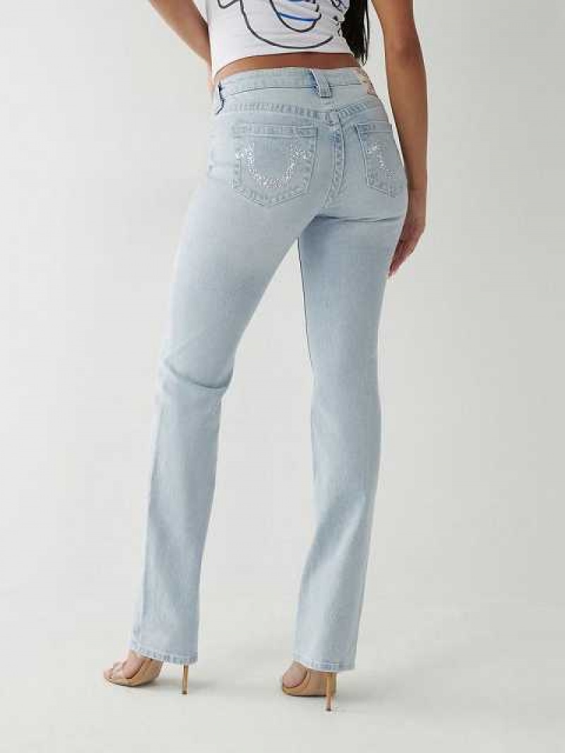 Jeans Straight True Religion Billie Mujer Azules | Colombia-LSUCYQG47