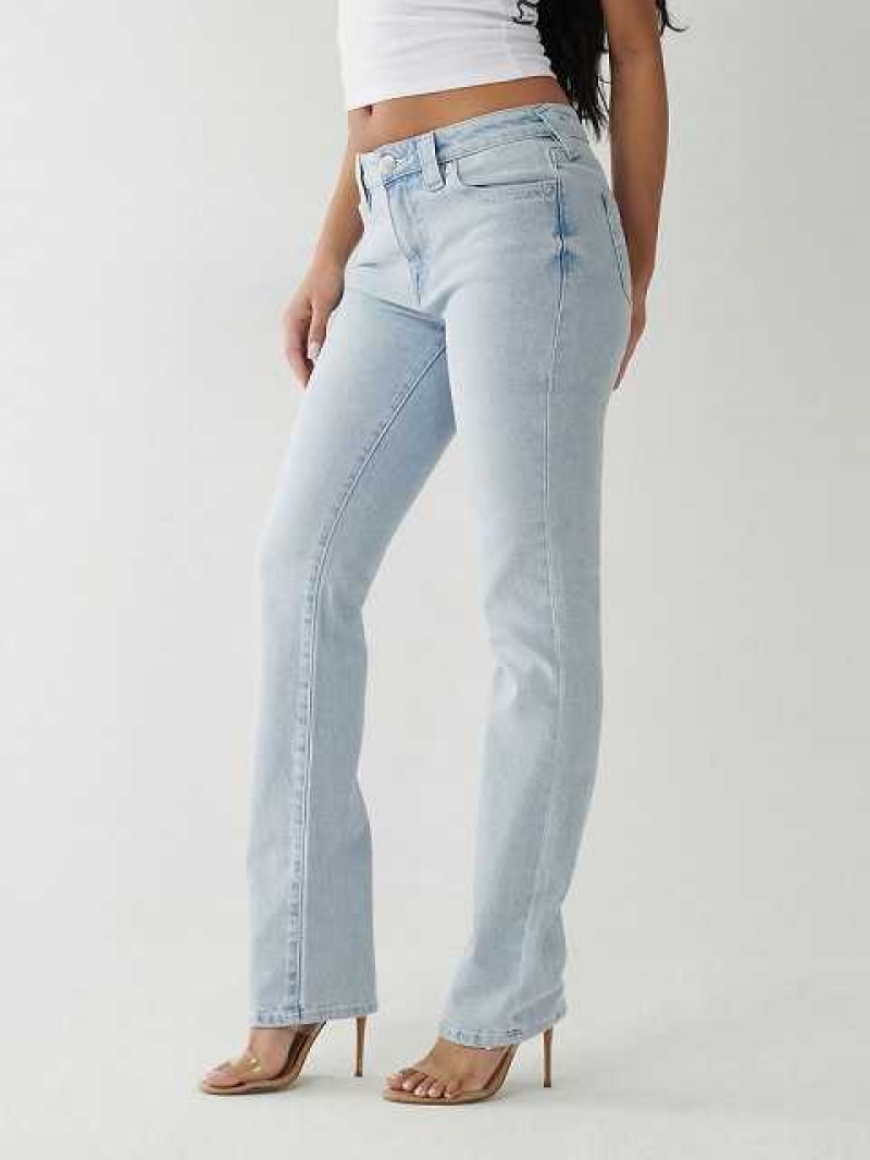 Jeans Straight True Religion Billie Mujer Azules | Colombia-LSUCYQG47