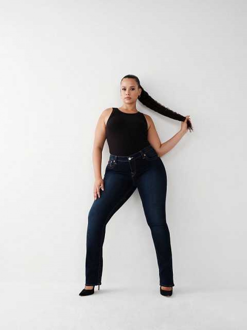 Jeans Straight True Religion Billie Mujer Azules Oscuro | Colombia-MRJLDGN20