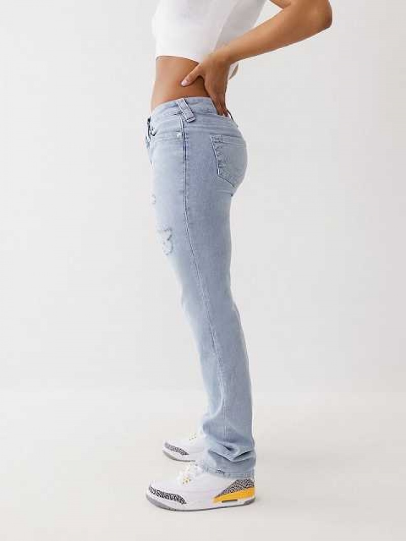 Jeans Straight True Religion Billie Mujer Azules Claro | Colombia-OLFQYCK36