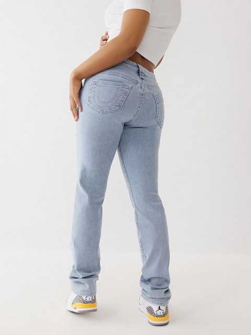 Jeans Straight True Religion Billie Mujer Azules Claro | Colombia-OLFQYCK36