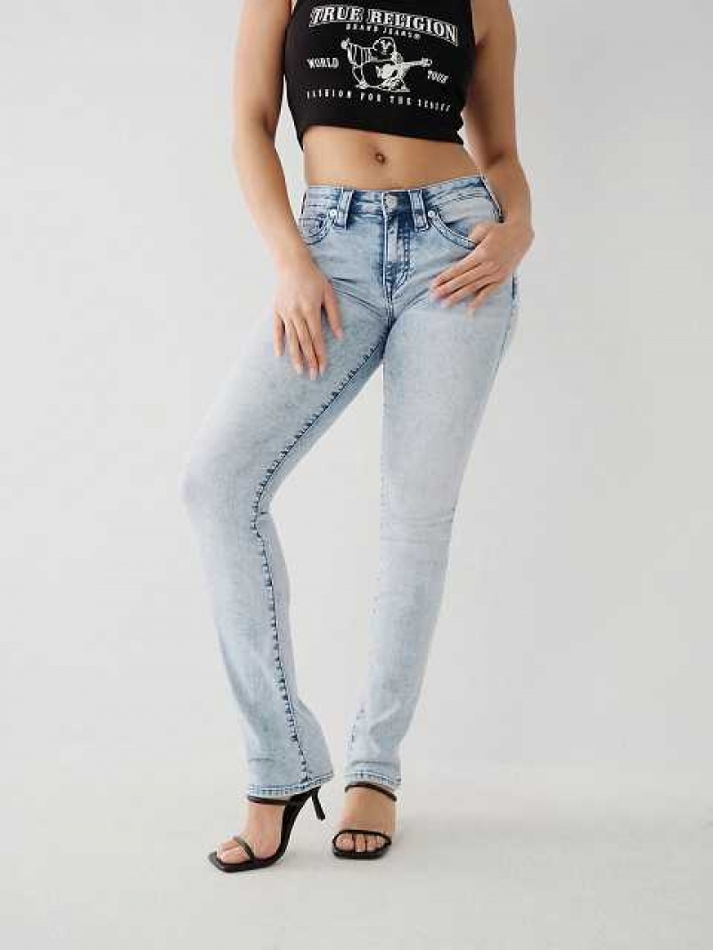 Jeans Straight True Religion Billie Mujer Azules Claro | Colombia-WULHBER62