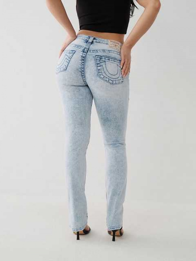 Jeans Straight True Religion Billie Mujer Azules Claro | Colombia-WULHBER62