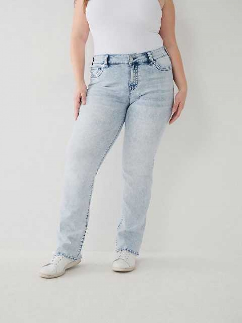 Jeans Straight True Religion Billie Mujer Azules Claro | Colombia-WULHBER62