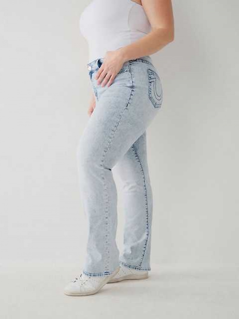 Jeans Straight True Religion Billie Mujer Azules Claro | Colombia-WULHBER62