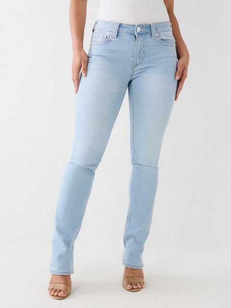 Jeans Straight True Religion Billie Mujer Azules Claro | Colombia-FQNIEHO57