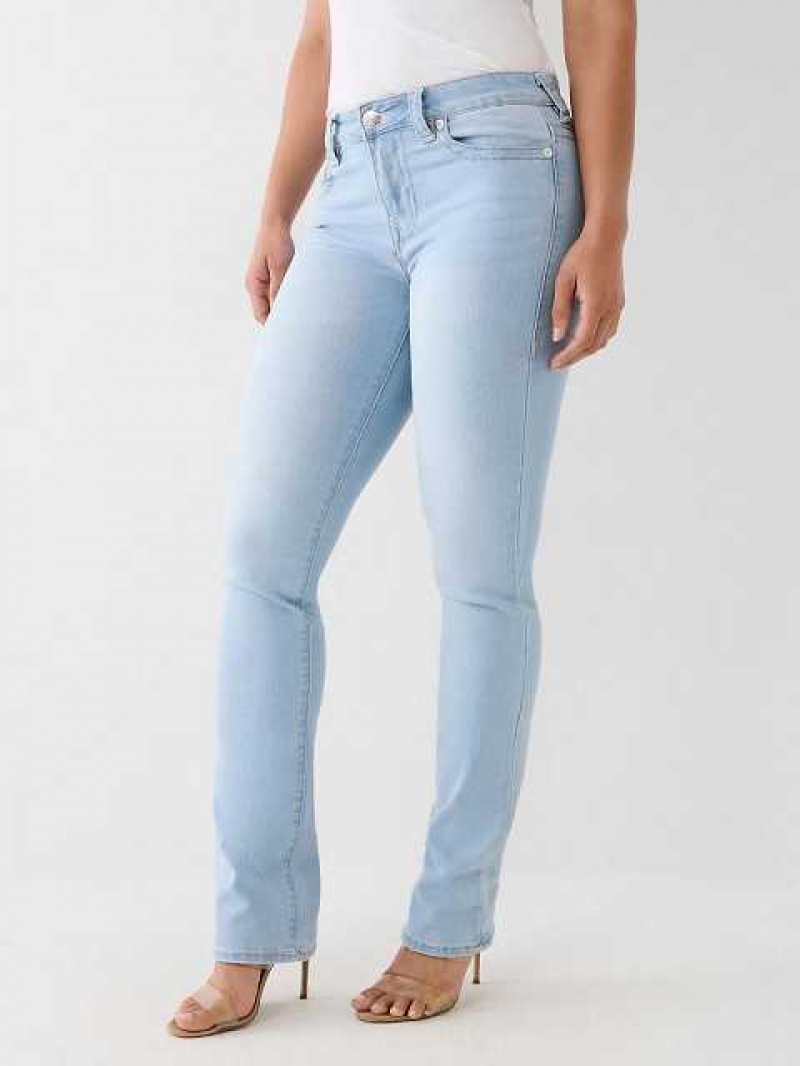 Jeans Straight True Religion Billie Mujer Azules Claro | Colombia-FQNIEHO57