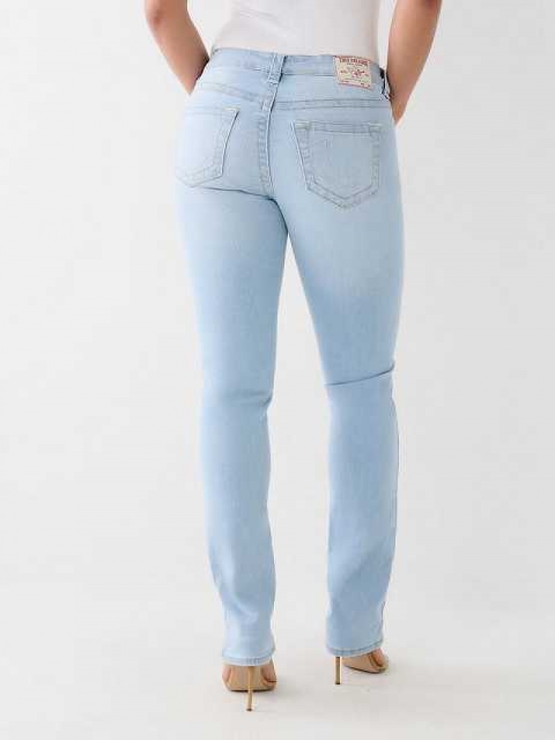 Jeans Straight True Religion Billie Mujer Azules Claro | Colombia-FQNIEHO57