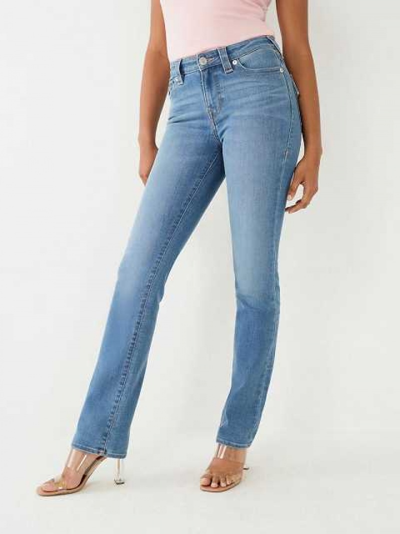 Jeans Straight True Religion Billie Mujer Azules | Colombia-BDAHRON82