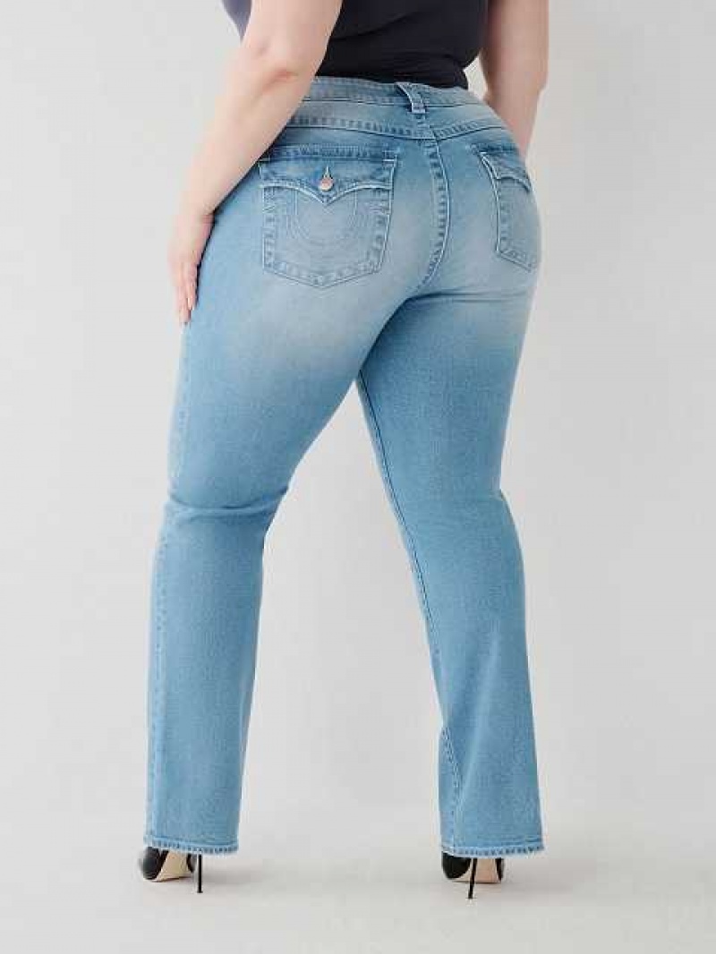 Jeans Straight True Religion Billie Mujer Azules | Colombia-JNUADIH57