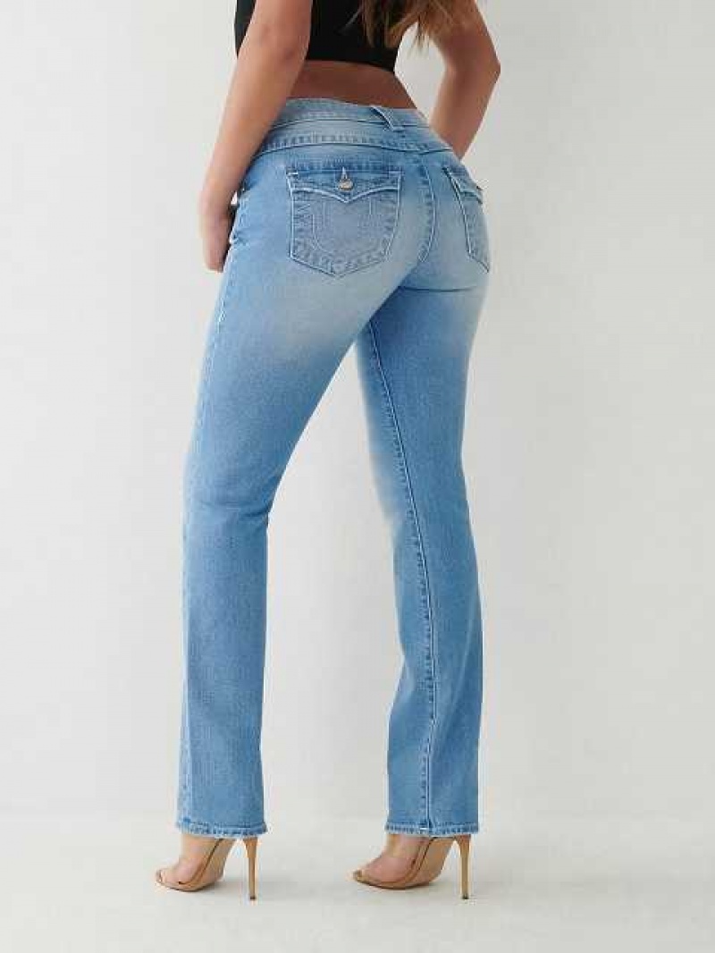 Jeans Straight True Religion Billie Mujer Azules | Colombia-JNUADIH57