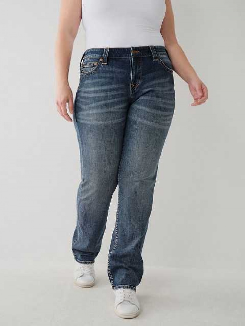 Jeans Straight True Religion Billie Mujer Azules | Colombia-GDWYZAI54