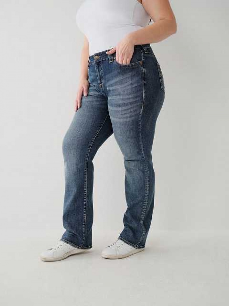 Jeans Straight True Religion Billie Mujer Azules | Colombia-GDWYZAI54