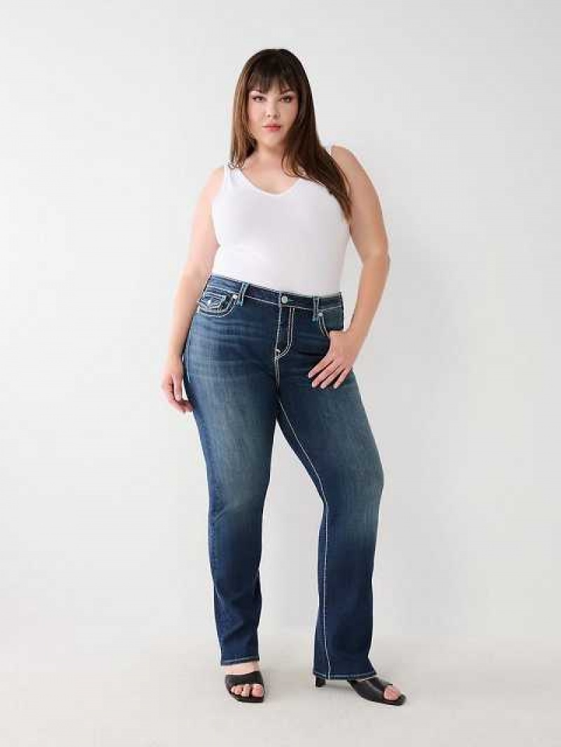 Jeans Straight True Religion Plus Billie Mujer Aizome | Colombia-IVJZQYU71