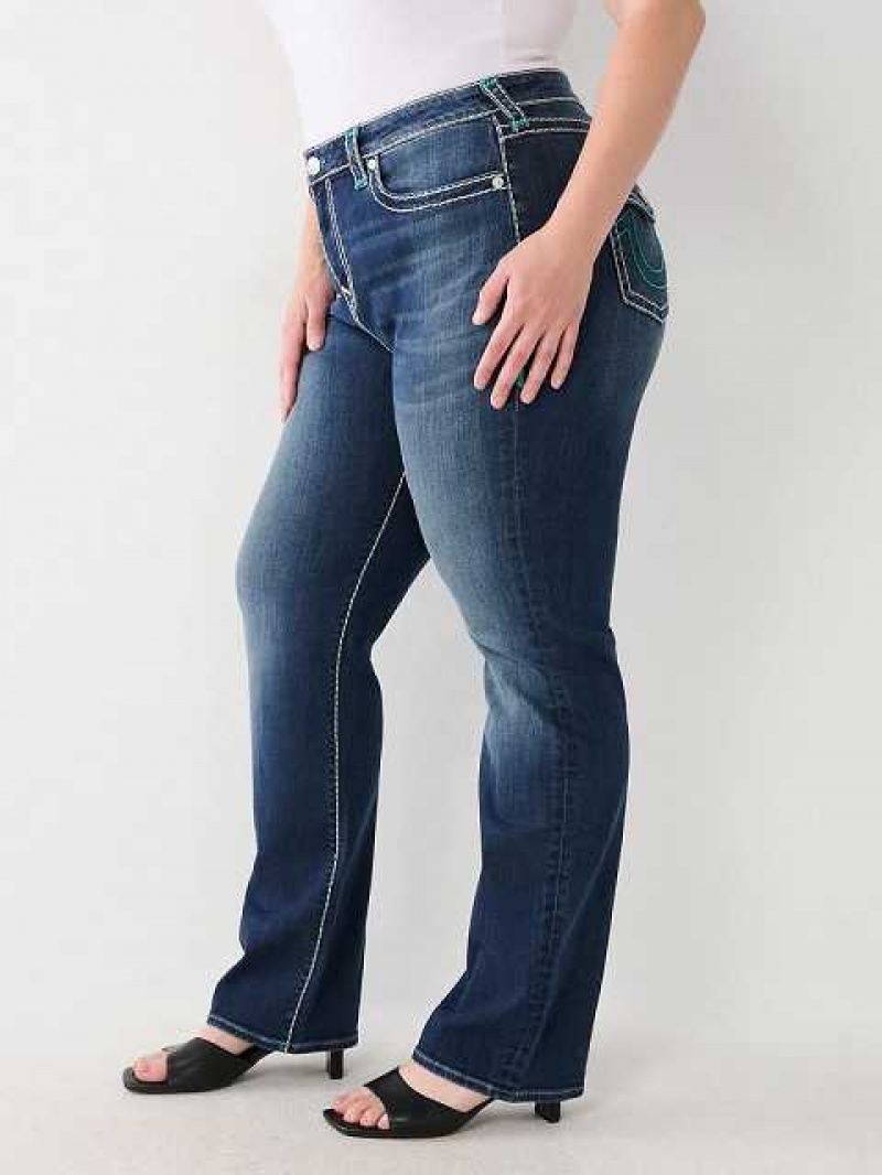 Jeans Straight True Religion Plus Billie Mujer Aizome | Colombia-IVJZQYU71