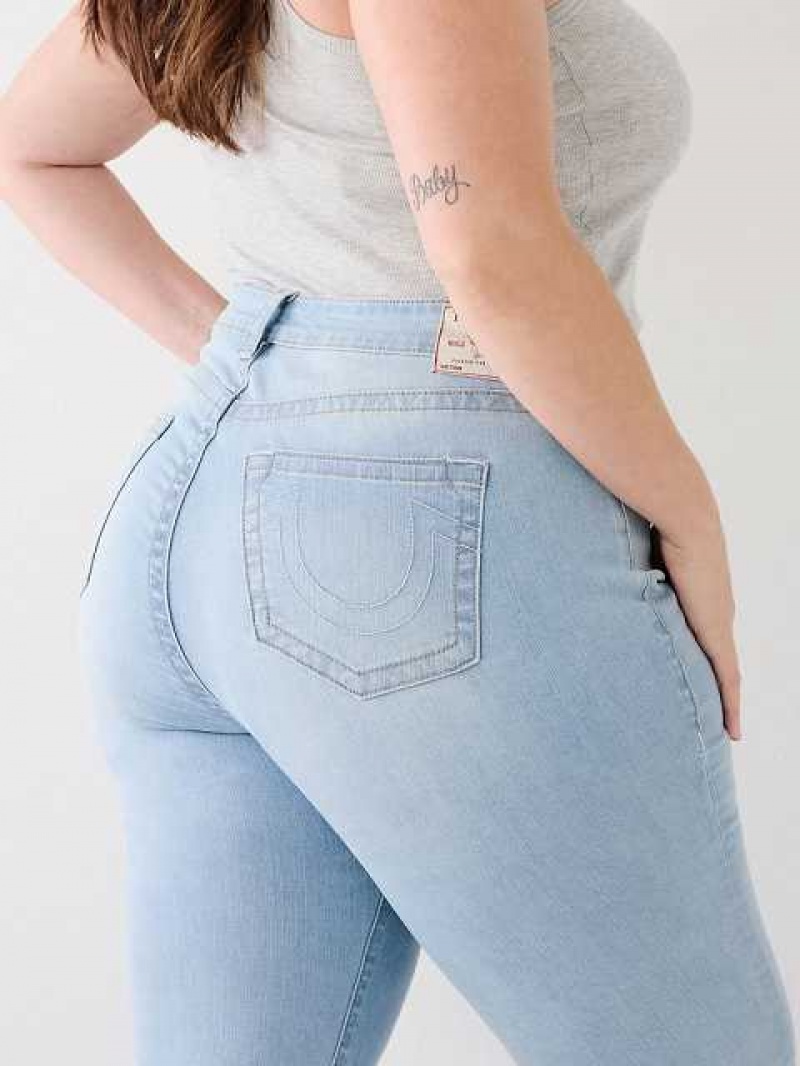 Jeans Straight True Religion Plus Billie Mujer Azules Claro | Colombia-PSLRKJE05