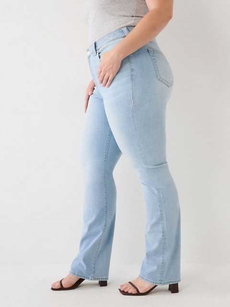 Jeans Straight True Religion Plus Billie Mujer Azules Claro | Colombia-PSLRKJE05