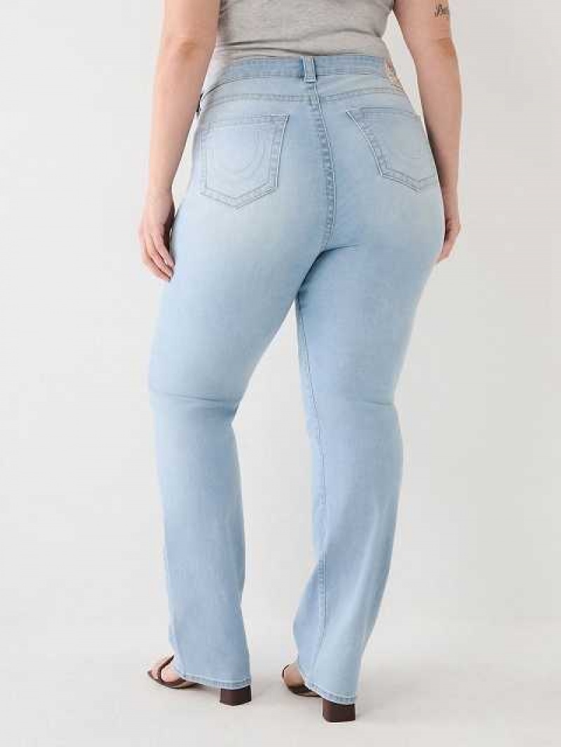 Jeans Straight True Religion Plus Billie Mujer Azules Claro | Colombia-PSLRKJE05