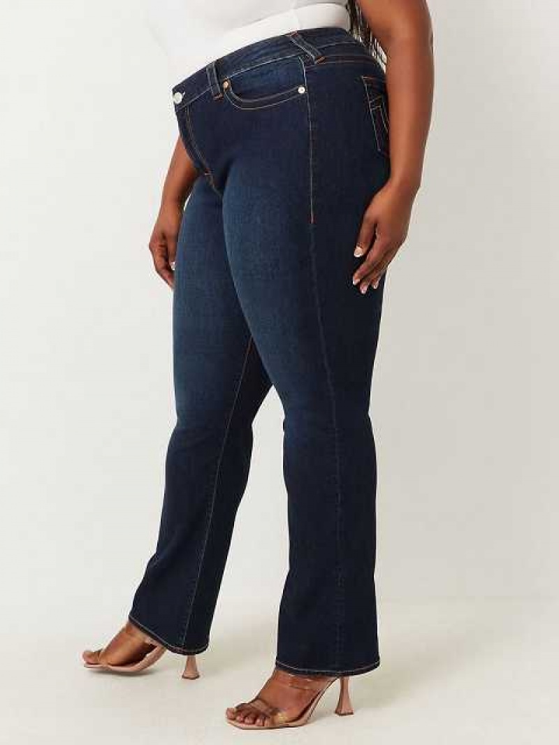 Jeans Straight True Religion Plus Billie Mujer Azules Oscuro | Colombia-CILSOHB90