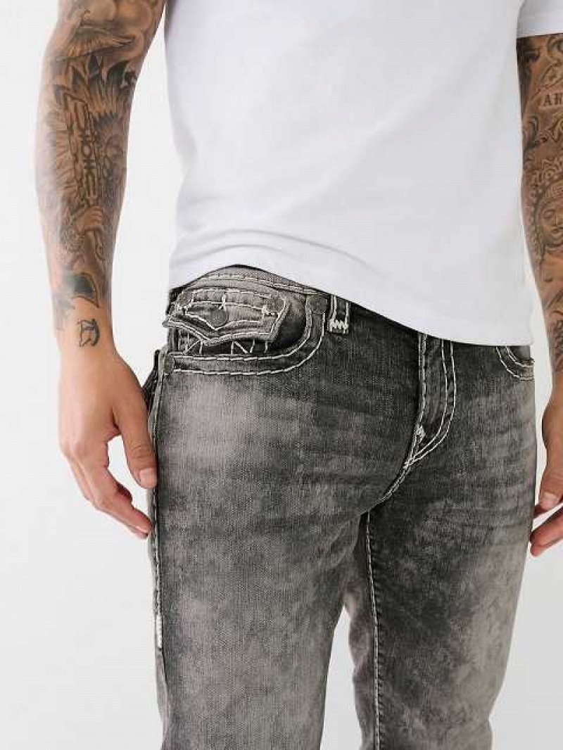 Jeans Straight True Religion Ricky Faded Hombre Azules | Colombia-MASKOCU01