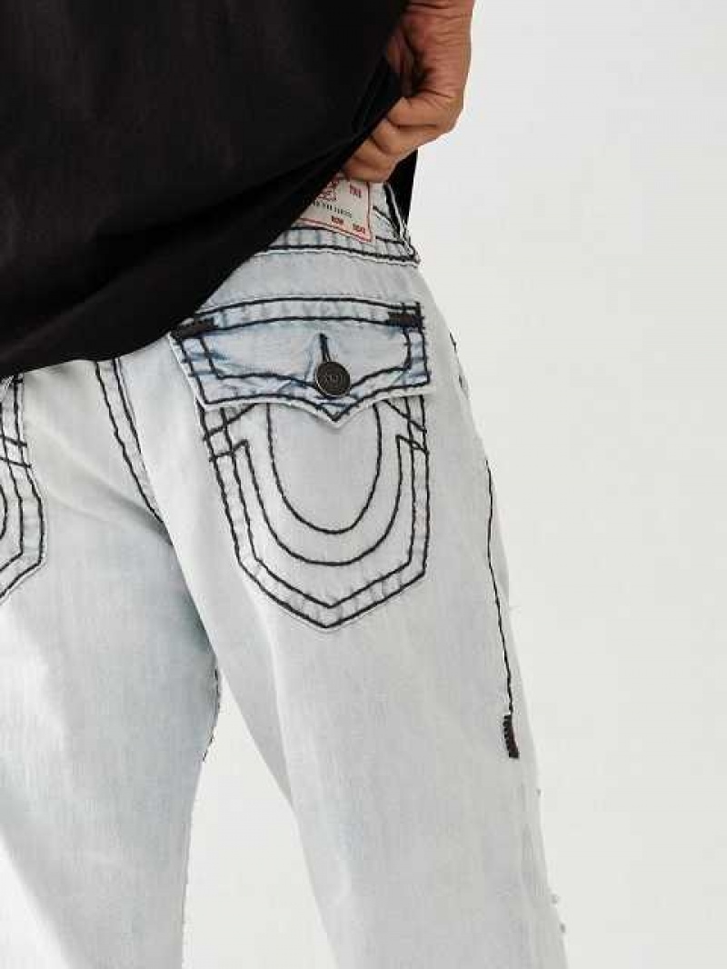 Jeans Straight True Religion Ricky Hombre Azules Claro | Colombia-JEHKPFM90