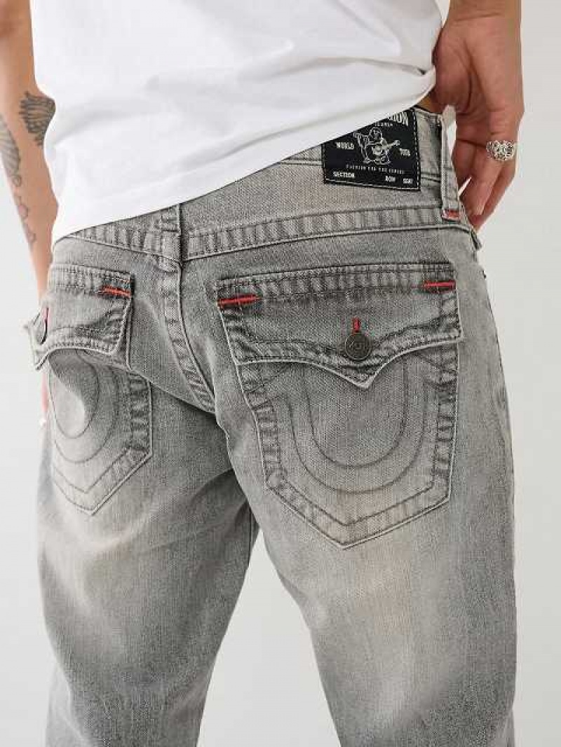 Jeans Straight True Religion Ricky Hombre Gris Azules | Colombia-TGWFNPH95