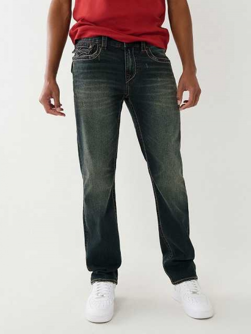 Jeans Straight True Religion Ricky Hombre Azules Oscuro | Colombia-VCJTEPK57