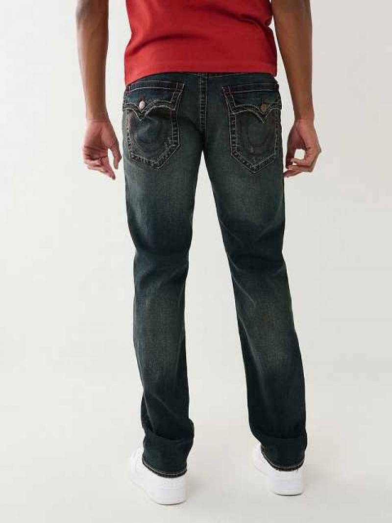 Jeans Straight True Religion Ricky Hombre Azules Oscuro | Colombia-VCJTEPK57