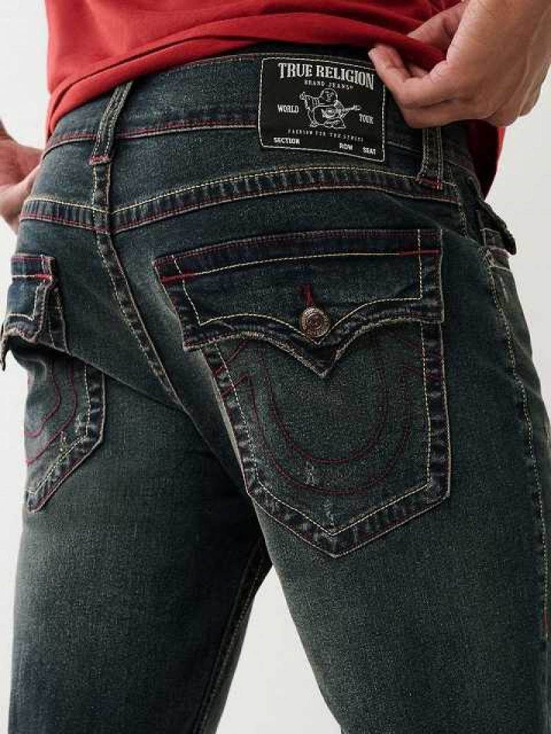 Jeans Straight True Religion Ricky Hombre Azules Oscuro | Colombia-VCJTEPK57