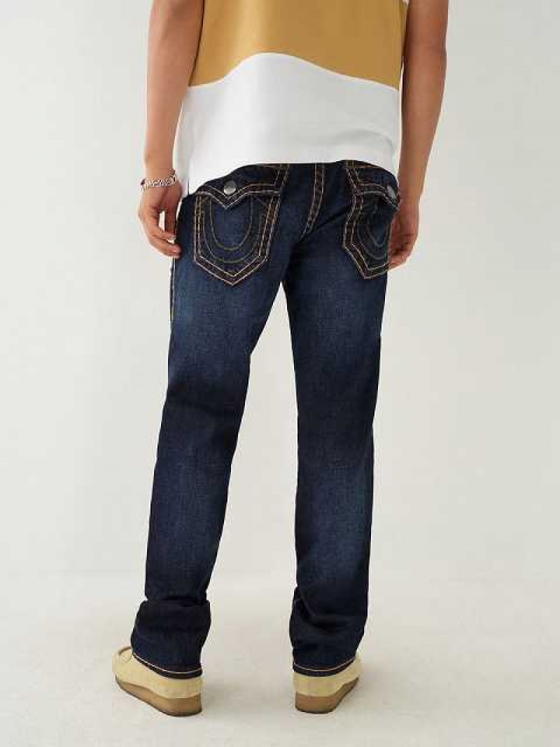 Jeans Straight True Religion Ricky Hombre Azules Oscuro | Colombia-CRQYKVX36