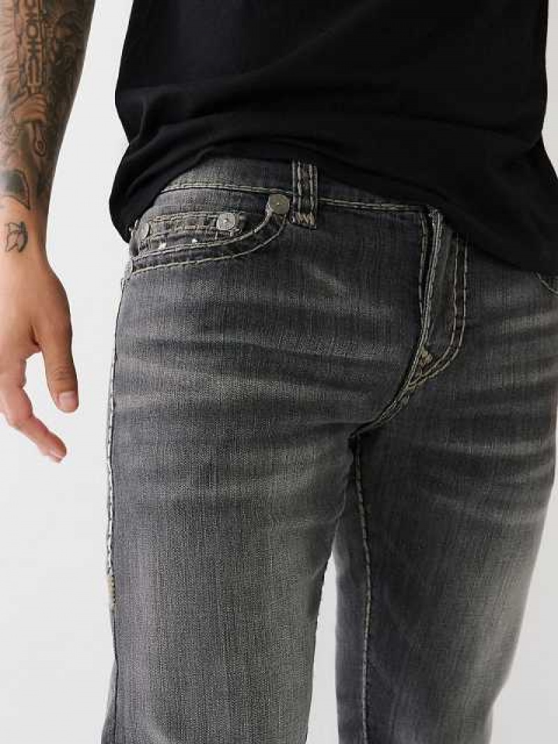 Jeans Straight True Religion Ricky Hombre Negras Azules | Colombia-HEFSAPM37