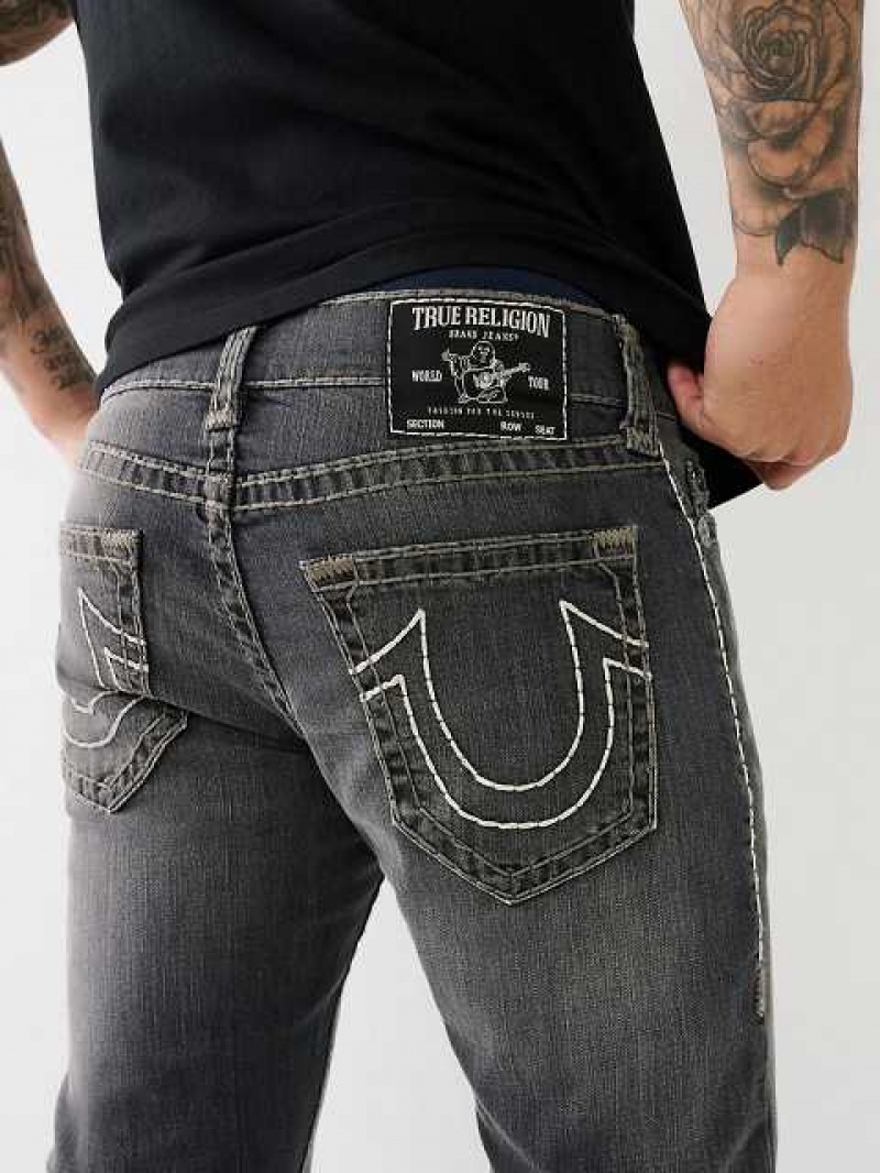 Jeans Straight True Religion Ricky Hombre Negras Azules | Colombia-HEFSAPM37