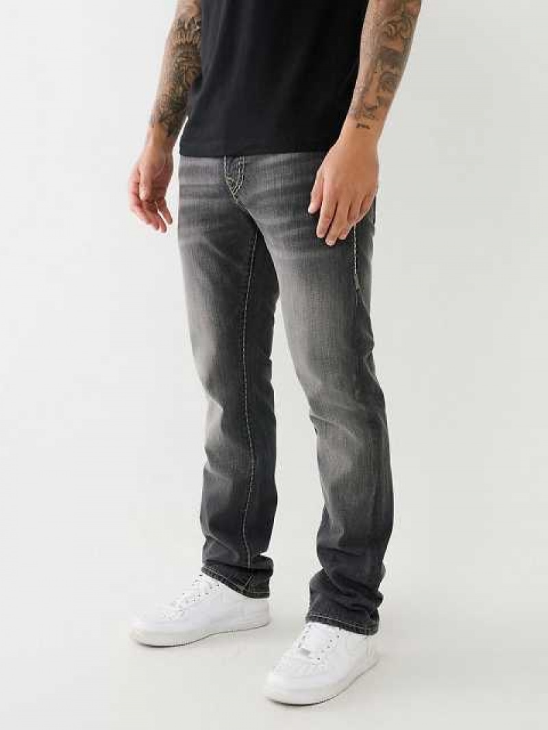 Jeans Straight True Religion Ricky Hombre Negras Azules | Colombia-HEFSAPM37