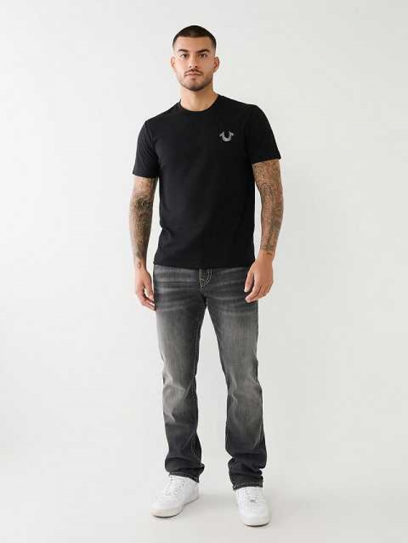 Jeans Straight True Religion Ricky Hombre Negras Azules | Colombia-HEFSAPM37