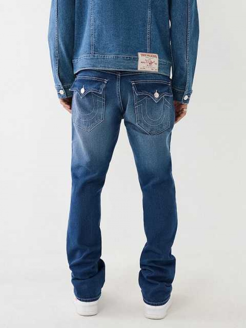 Jeans Straight True Religion Ricky Hombre Azules Oscuro | Colombia-RVTFSEZ28