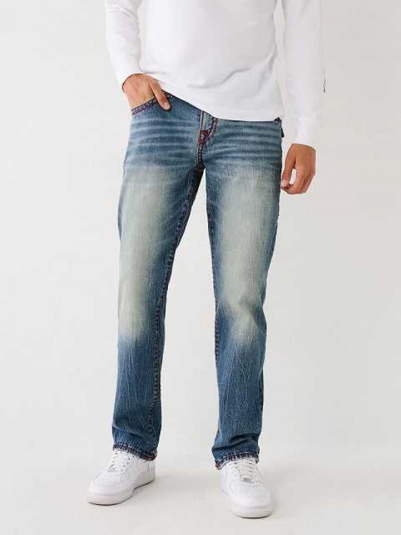 Jeans Straight True Religion Ricky Hombre Azules | Colombia-QALNPBO06