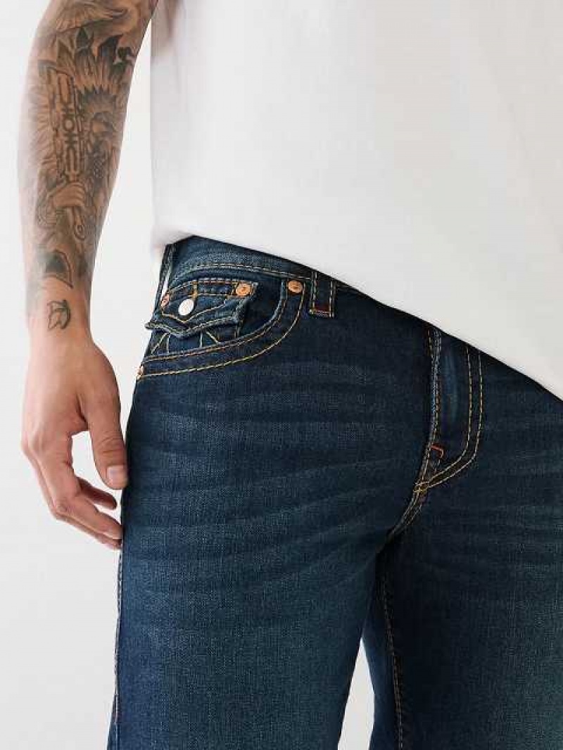 Jeans Straight True Religion Ricky Hombre Azules Oscuro | Colombia-OARWTYG38