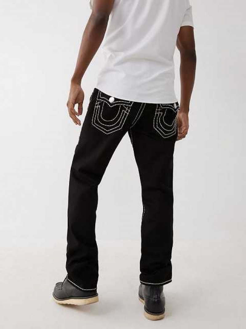 Jeans Straight True Religion Ricky Hombre Negras | Colombia-BYSIFRE16